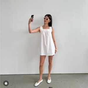 WeWoreWhat Square Neck Babydoll Mini Dress